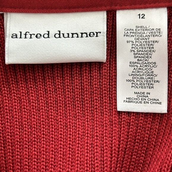NWT Alfred Dunner Santa Fe Vest Size 12 - Picture 8 of 11
